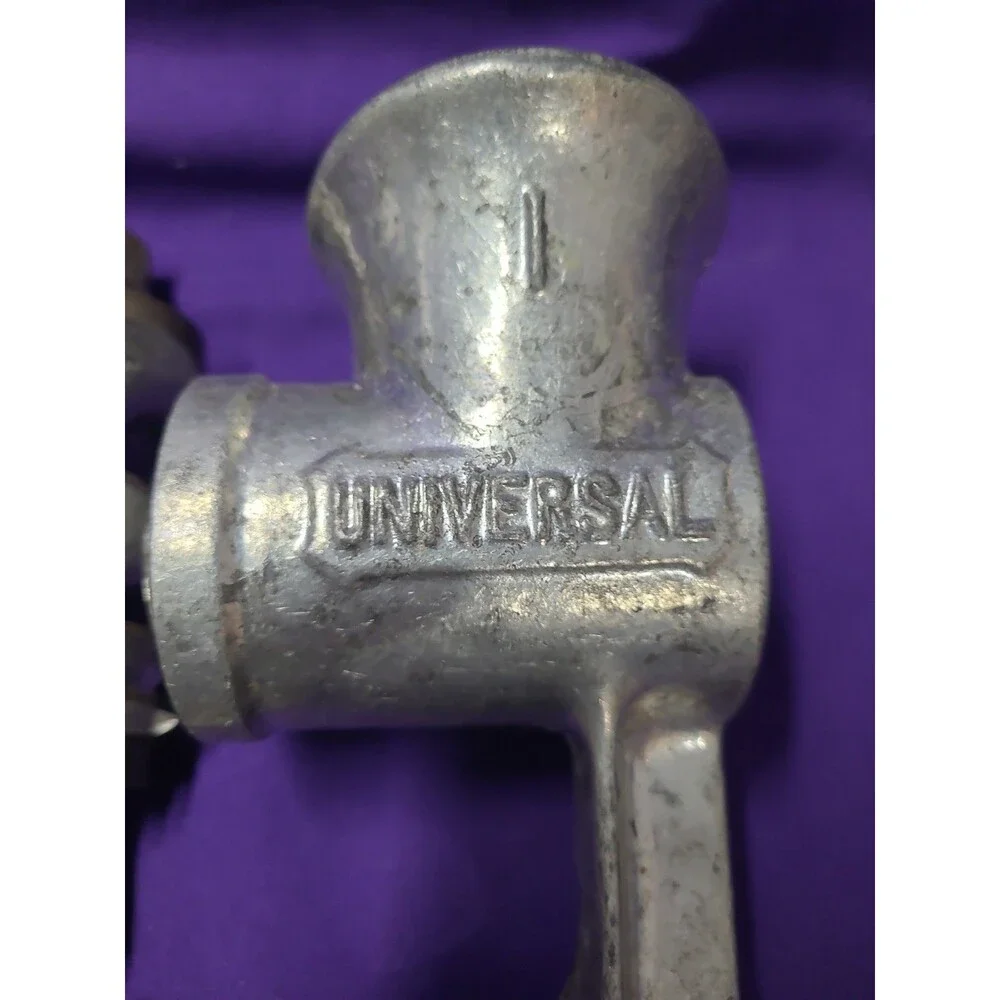 Universal No. 1 Vintage Meat Grinder Cast Iron Made in USA With Table Mount